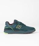 New Balance Numeric 1010 Tiago Lemos - Size 8.5 - Deep Teal/Lime Green