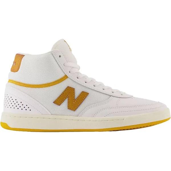 New Balance Numeric 440 High White Yellow - Size 13 - White/brown/gum