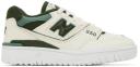 New Balance off-white & Green 550 Sneakers