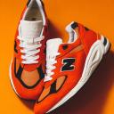 New Balance Orange Made in USA 990v2 Sneakers