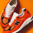 New Balance Orange Made in USA 990v2 Sneakers