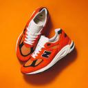 New Balance Orange Made in USA 990v2 Sneakers
