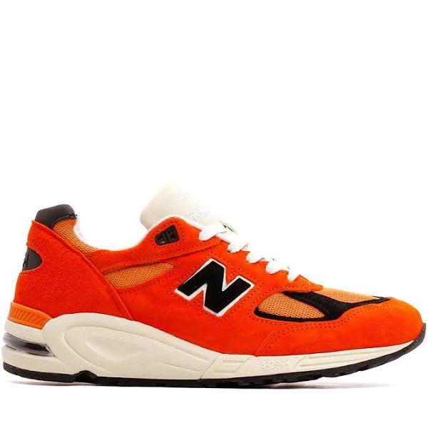 New Balance Orange Made in USA 990v2 Sneakers