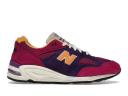 New Balance Purple & Yellow Made in USA 990v2 Sneakers