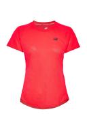 New Balance Q Speed Jacquard Short Sleeve T-Shirt Orange XS Woman