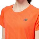 New Balance Q Speed Jacquard Short Sleeve T-Shirt Orange XS Woman