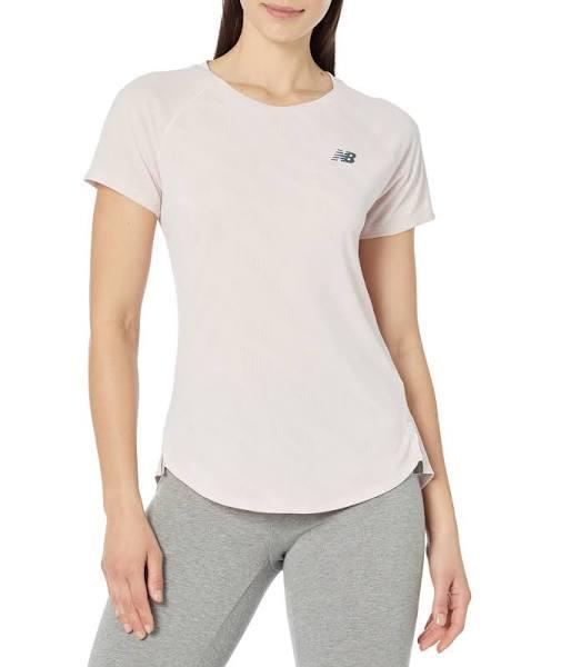 New Balance Q Speed Jacquard Short Sleeve Tee in Purple