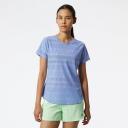 New Balance Q Speed Jacquard Short Sleeve Womens L / Vibrant Violet