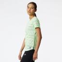 New Balance Q Speed Jacquard Short Sleeve Womens L / Vibrant Violet