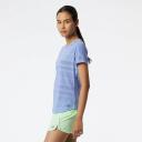 New Balance Q Speed Jacquard Short Sleeve Womens L / Vibrant Violet