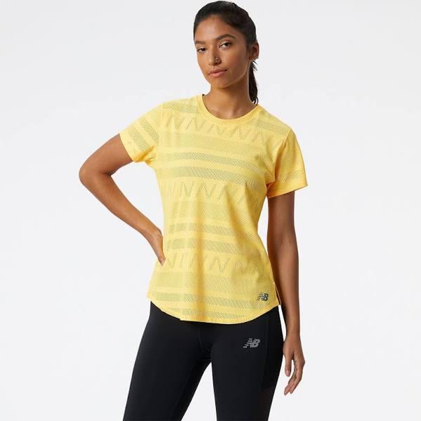 New Balance Q Speed Jacquard Short Sleeve Womens - S / Vibrant Apricot