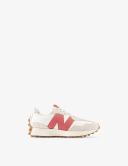 New Balance Red & White 327 Sneakers