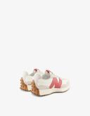 New Balance Red & White 327 Sneakers