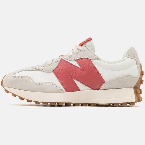 New Balance Red & White 327 Sneakers