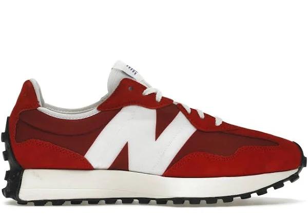 New Balance Red & White 327 Sneakers