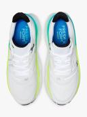 New Balance Running Fresh Foam More Trainers in White and Citrus Green