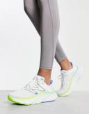 New Balance Running Fresh Foam More Trainers in White and Green
