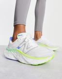 New Balance Running Fresh Foam More Trainers in White and Green