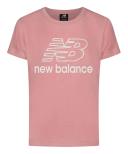 New Balance Tee Shirt Hazy Rose Logo Short-Sleeve Crewneck Tee S(7/8)