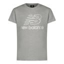 New Balance Tee Shirt Team Cream Logo Short-Sleeve Crewneck Tee M(10/12)