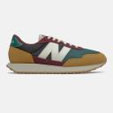 New Balance Unisex 237 Beige/Nb Burgundy/Nightwatch Green - Size 10