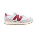 New Balance 237 Logo Suede Casual Sneakers White