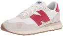 New Balance 237 Logo Suede Casual Sneakers White