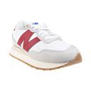 New Balance 237 Logo Suede Casual Sneakers White