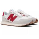 New Balance 237 Logo Suede Casual Sneakers White