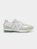 New Balance - Unisex 327 Sneakers in White & Green