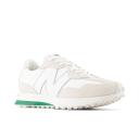 New Balance Unisex 327 White/Succulent Green/Wind Chime - Size 4
