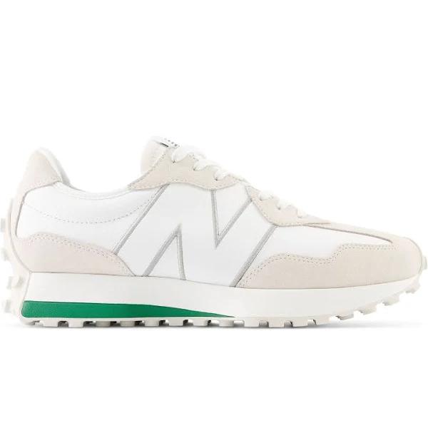 New Balance Unisex 327 White/Succulent Green/Wind Chime - Size 4