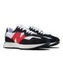 New Balance Unisex 327 White/True Red - Size 13