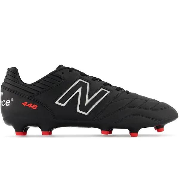 New Balance Unisex 442 V2 Pro FG - Black/Grey (Size 7.5 Wide)