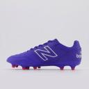 New Balance Unisex 442 V2 Pro FG Soccer Shoes - Blue/Grey (Size 5.5)