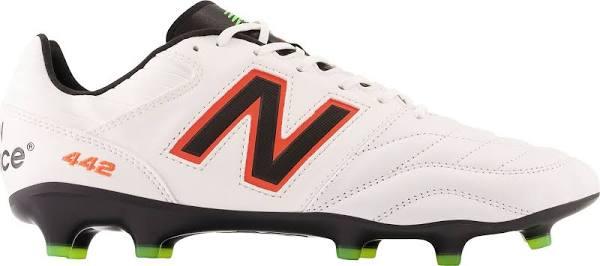 New Balance Unisex 442 V2 Pro FG - White/Orange/Green (Size 7 Wide)