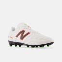 New Balance Unisex 442 V2 Team FG - White/Orange/Green (Size 9 Wide)