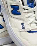 New Balance Unisex 550 Sea Salt/Team Royal/Black - Size 14