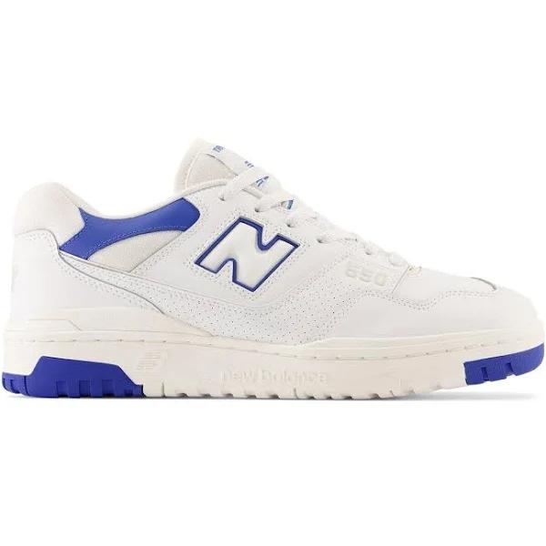 New Balance Unisex 550 White/Cobalt/Summer Fog - Size 4