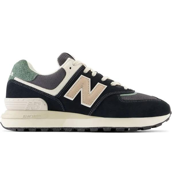New Balance Unisex 574 Black/Grey - Size 6.5