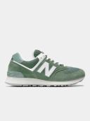 New Balance Unisex 574 Green/White - Size 6