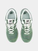 New Balance Unisex 574 Green/White - Size 6