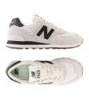 New Balance Unisex 574 - Grey/Black (Size 12)