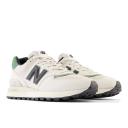 New Balance Unisex 574 White/Black - Size 5