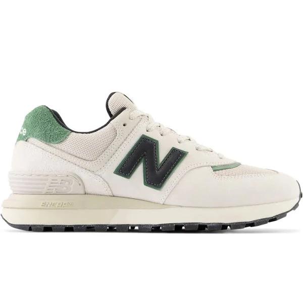 New Balance Unisex 574 White/Black - Size 5