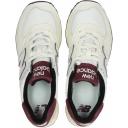 New Balance Unisex 574 White/Burgundy - Size 13