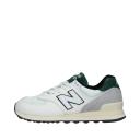New Balance Unisex 574 White/Green - Size 13
