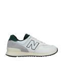 New Balance Unisex 574 White/Green - Size 13