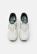 New Balance Unisex 574 White/Green - Size 13