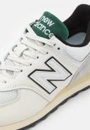 New Balance Unisex 574 White/Green - Size 13